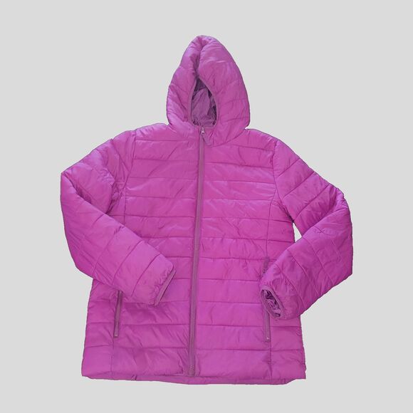 There Abouts Other - There Abouts Girls Purple Puffer Jacket Coat Size Kids Large Winter Fall Rain